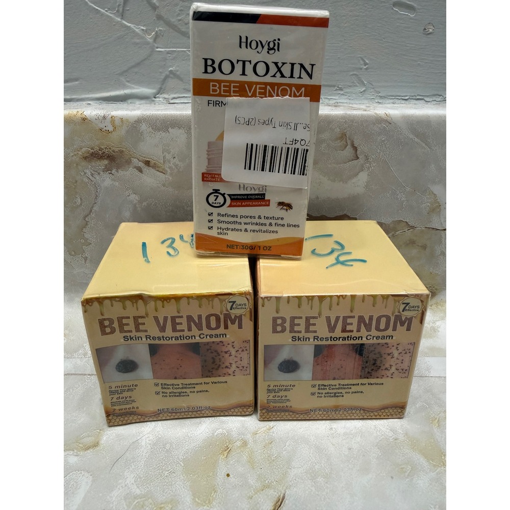Hoygi Botox Bee Venom Firming Serum 1oz & Skin Restoration Cream 2oz Set 3pc